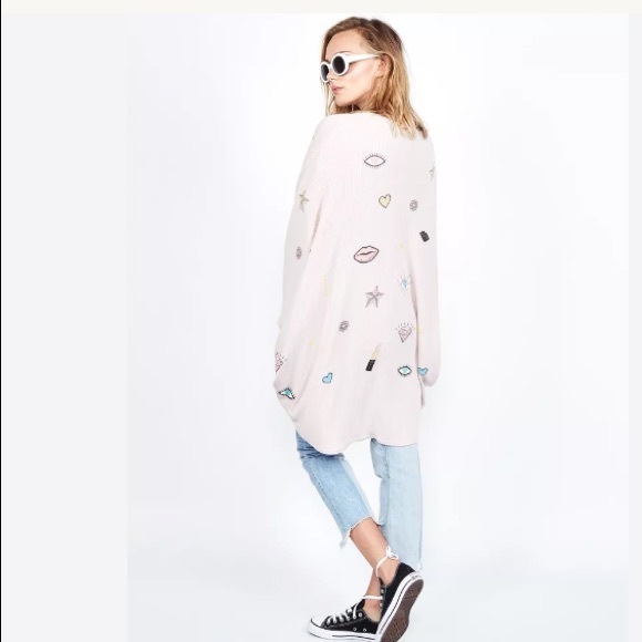 Lauren Moshi Blush Cardigan Isle Drape Glam - Picture 2 of 7